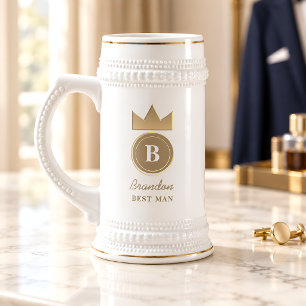 Caneca De Cerveja Presente Personalizado Melhor Amigo com Inicial Cu