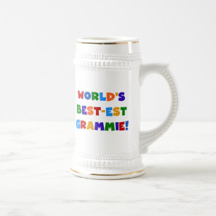 Caneca De Cerveja Presentes do Melhor-est Grammie do mundo brilhante