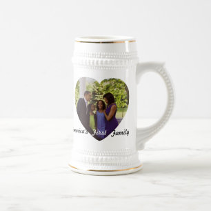 Caneca De Cerveja Presidente Obama Primeiro Família Comemorativo