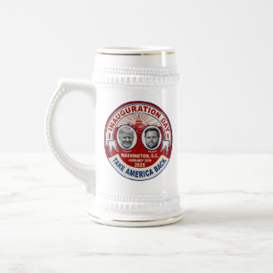 Caneca De Cerveja Presidente Trump JD Vance Dia da Posse Lembrança