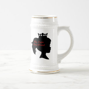 Caneca De Cerveja Princesa Irmã Melhor Amiga
