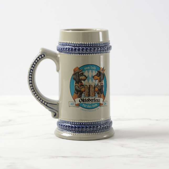 Caneca De Cerveja Pröst Lovettsville! Duplo Cachorro Você Oktoberfes (Esquerda)