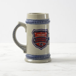 Caneca De Cerveja Protetor do campeão do futebol da fantasia