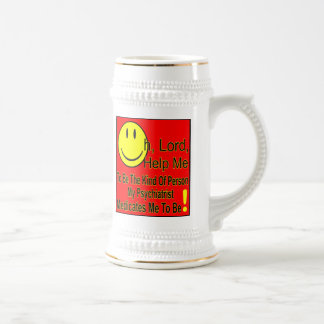 Caneca De Cerveja Psiquiatra T, cores claras