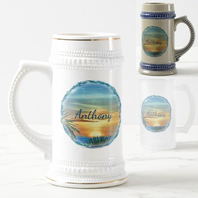 Caneca De Cerveja Puerto Sunset 1557 (Criador carregado)