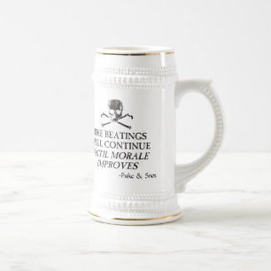 Caneca De Cerveja Puke & Snot "que as batidas continuarão"….