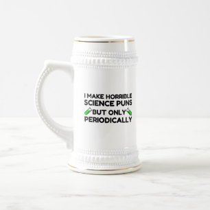 CANECA DE CERVEJA PUNHÕES DE CIÊNCIA HORRÍVEIS PERIODICAMENTE
