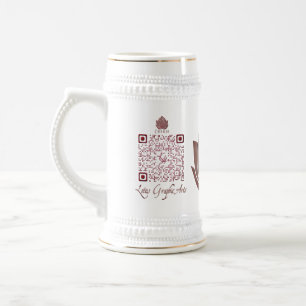 Caneca De Cerveja QRcode para uso multi-propósito
