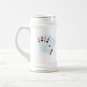 Caneca De Cerveja Quad Aces,
