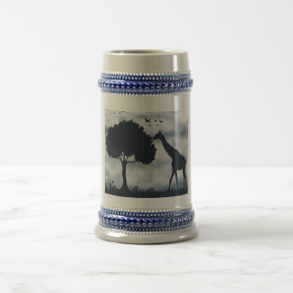 Caneca De Cerveja Quando a Lua sussurra para a Girafa