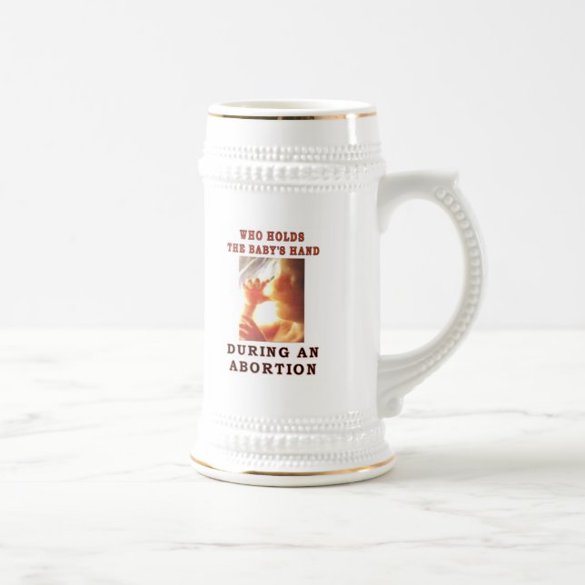 CANECA DE CERVEJA QUE SEGURA A MÃO DO BEBÊ (Direita)