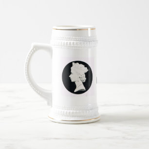 Caneca De Cerveja Rainha Elizabeth II, vivat Regina