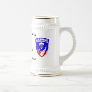 Caneca De Cerveja Rakkasan 187th Inf. Registro. Combate (Pre-101st.)