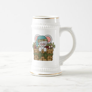 Caneca De Cerveja Rato do Natal na cesta