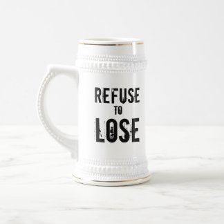 Caneca De Cerveja Recusar o Perder Grungy