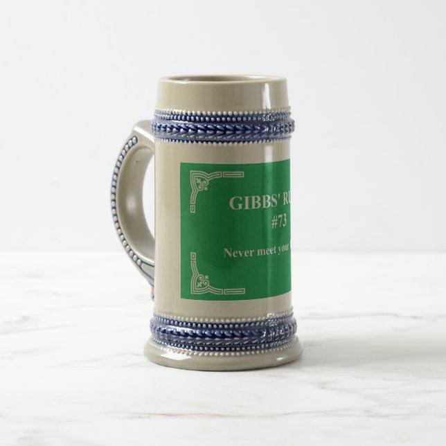 Caneca De Cerveja regra 73 de Gibbs (Frente Esquerda)