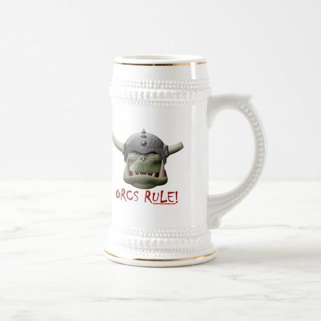 Caneca De Cerveja Regra de Orcs! (Direita)