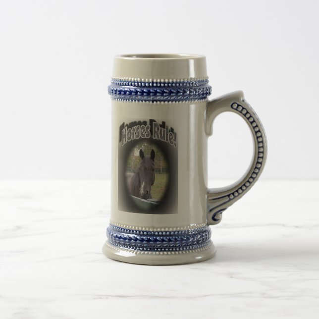 Caneca De Cerveja Regra dos cavalos! (Direita)