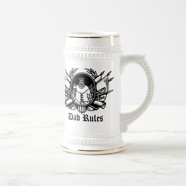 Caneca De Cerveja Regras do pai! (Direita)