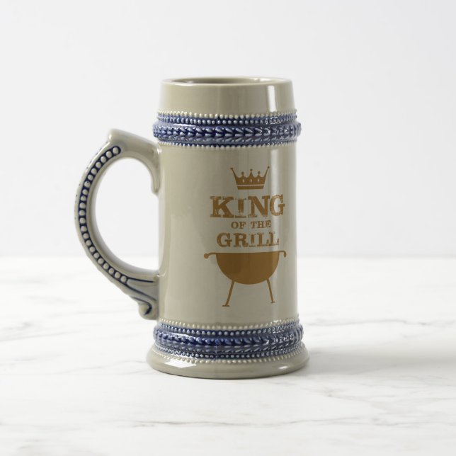 Caneca De Cerveja Rei Da Grelha, Dourado (Esquerda)
