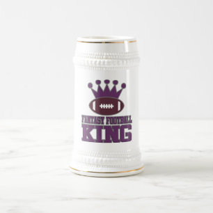 Caneca De Cerveja Rei do futebol da fantasia