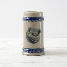 Caneca De Cerveja Relaxing Animal Illustration