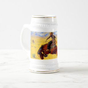 Caneca De Cerveja Remington Old West Horse and Cowboy