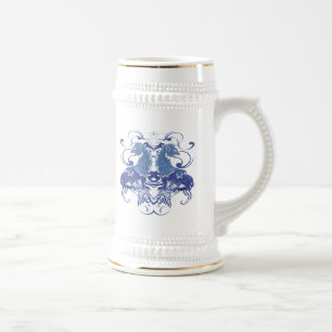 Caneca De Cerveja Renascença Medieval Leões Vintage