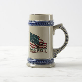 Caneca De Cerveja Respeito Patriótico, Águia na Grande Bandeira dos 