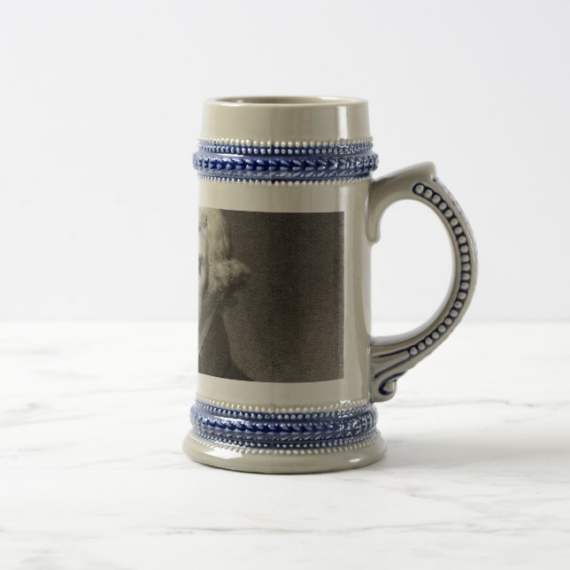 Caneca De Cerveja Retrato de Thomas Jefferson (Direita)