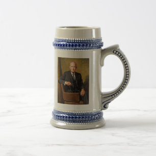 Caneca De Cerveja Retrato presidencial oficial de Dwight D