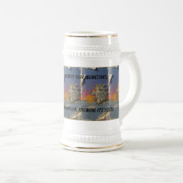 Caneca De Cerveja Roaring Lion Papercut Beer Mug