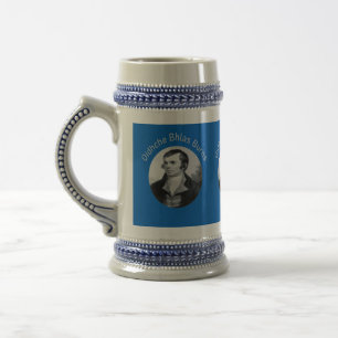 Caneca De Cerveja Robbie Burns - Oidhche Bhlas Burns Cinza Claro