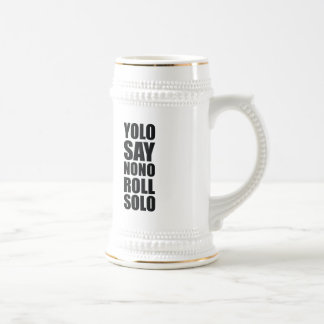 Caneca De Cerveja Rolo de YOLO de solo