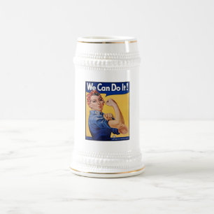 Caneca De Cerveja Rosie the Riveter: Forte Empoderamento feminino