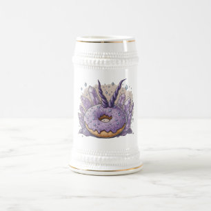 Caneca De Cerveja Rosquinha de Unicórnio Encantada