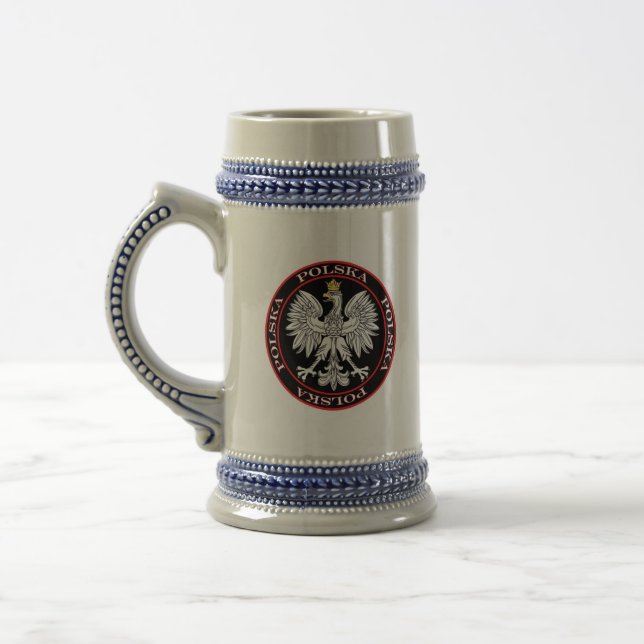 Caneca De Cerveja Round Polska Eagle (Esquerda)