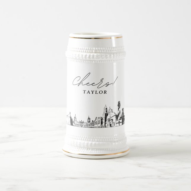 Caneca De Cerveja Rua. Augustine Bridal Party - Presente Personaliza (Centro)