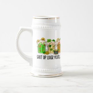 Caneca De Cerveja Rua De Shamrock Verde Patrick Cale A Vida Engraçad