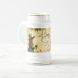 Caneca De Cerveja Rua, Garota do Dia de Patrick com Camarões