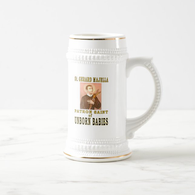 CANECA DE CERVEJA RUAS. GERARD MAJELLA (Direita)