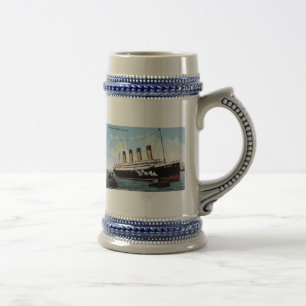 Caneca De Cerveja S.S. Estrela olímpica, estrela branca Linha, 1913