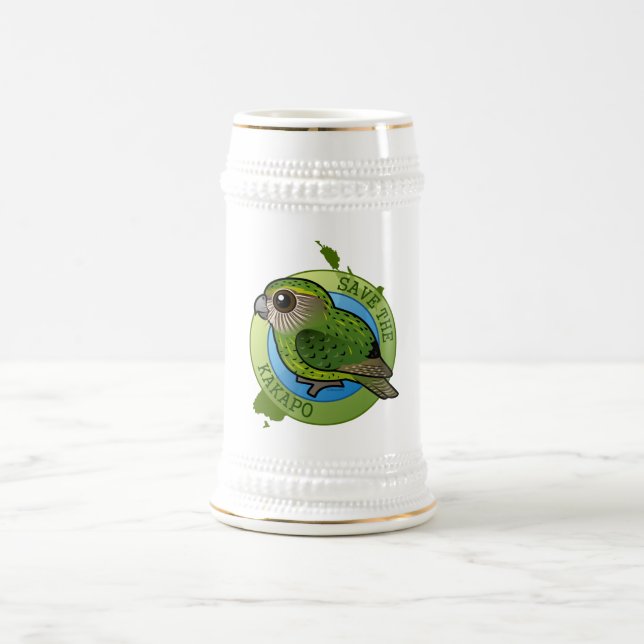 Caneca De Cerveja Salvar o Kakapo (Centro)