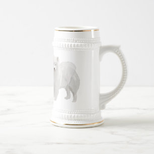 Caneca De Cerveja Samoyed bonito
