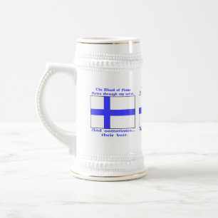 Caneca De Cerveja Sangue de Fluxos de Veias de Finn Às Vezes Cerveja