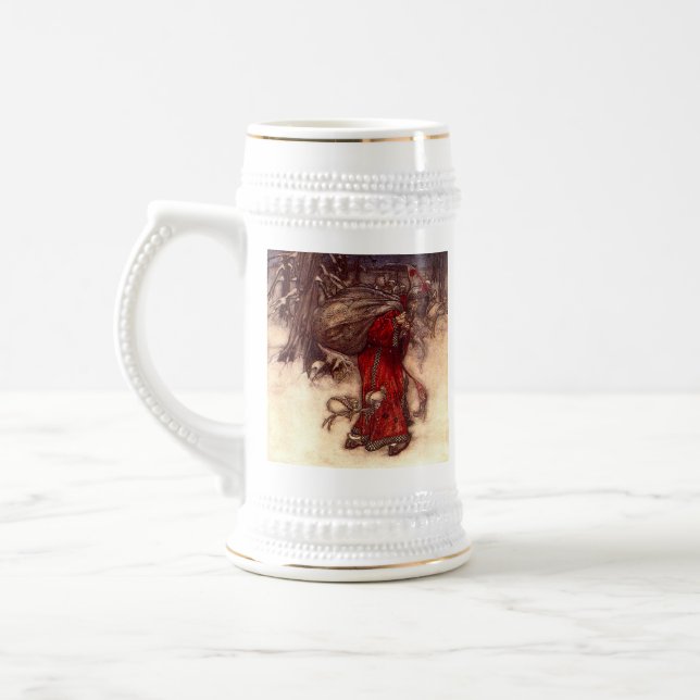 Caneca De Cerveja Santa Claus Arthur Rackham (Esquerda)