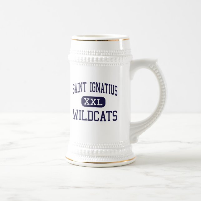 Caneca De Cerveja Santo Ignatius - Wildcats - alto - Cleveland Ohio (Direita)
