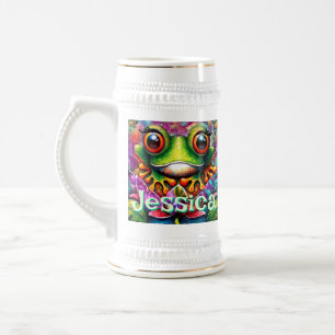 Caneca De Cerveja Sapos Infláveis Abstrato Quiméricos do sapo Person