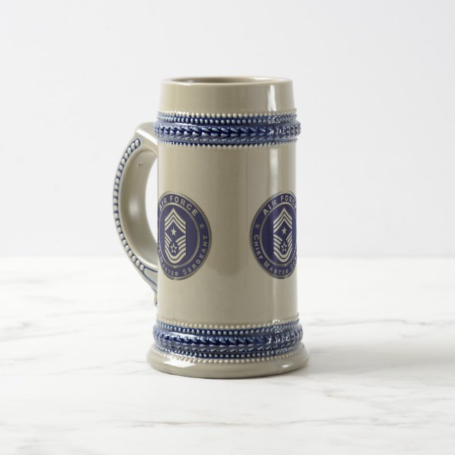 Caneca De Cerveja Sargento-Mor-Chefe do Comando da Força Aérea CCM (Frente Esquerda)