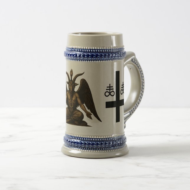 Caneca De Cerveja Satanista (Frente Esquerda)